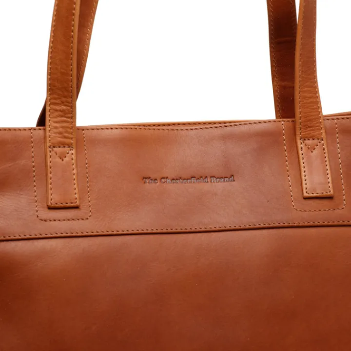 Schoudertassen|Damestassen>The Chesterfield Brand Nola Shopper cognac