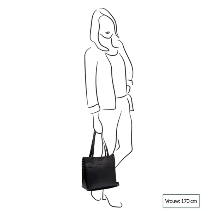 Schoudertassen|Damestassen>The Chesterfield Brand Nola Shopper black