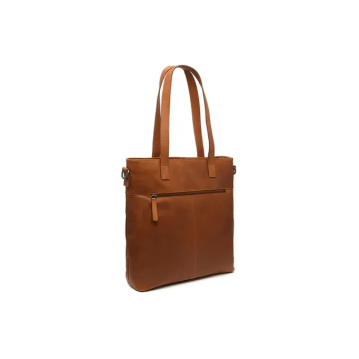 15 Inch Laptoptassen|Laptop Schoudertassen>The Chesterfield Brand Nunavik Shopper cognac