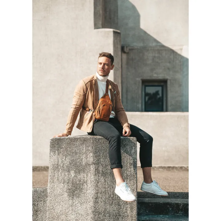 Sling Bags|Herentassen>The Chesterfield Brand Riga brown