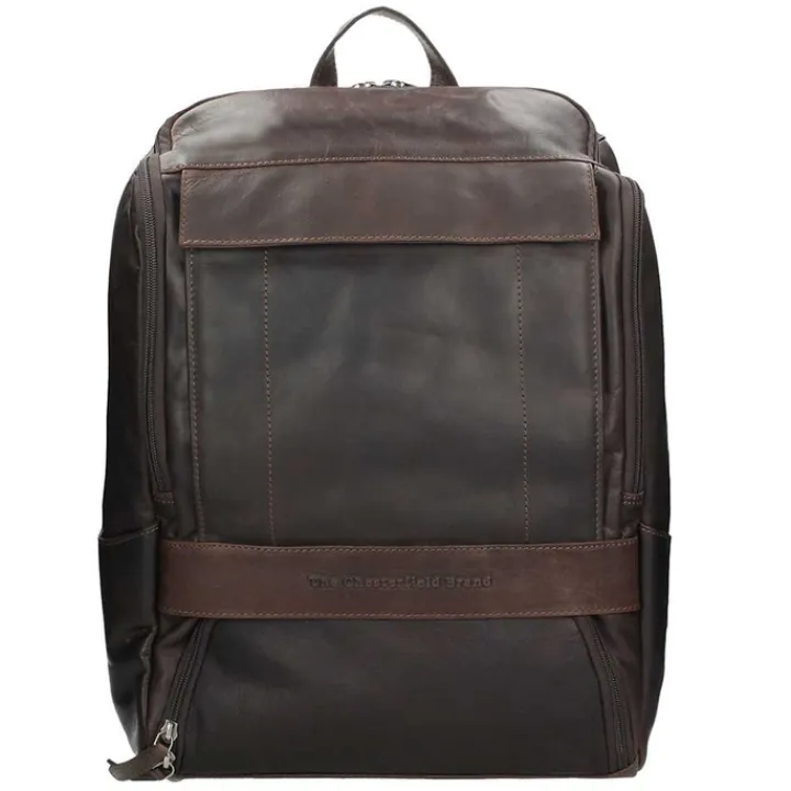 Kleine Rugzakken|Daypack>The Chesterfield Brand Rich Laptop Backpack brown
