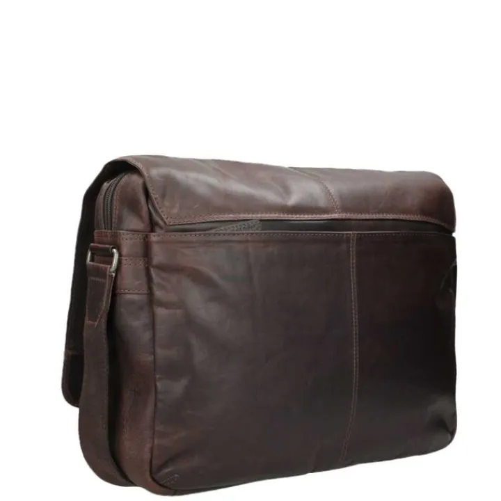 15.6 Inch Laptoptassen|Laptop Schoudertassen>The Chesterfield Brand Richard Laptopbag brown