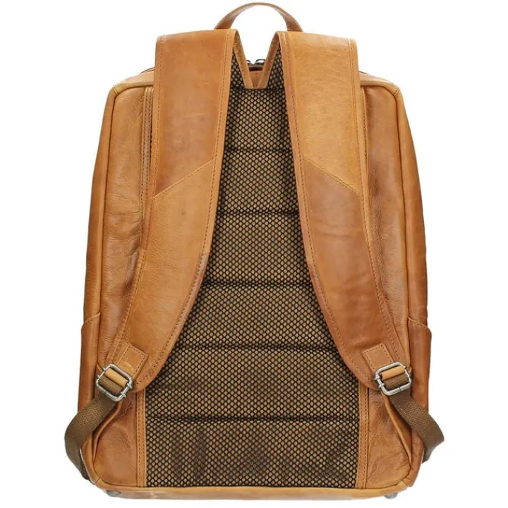 Kleine Rugzakken|Heren Rugzakken>The Chesterfield Brand Rich Laptop Backpack cognac