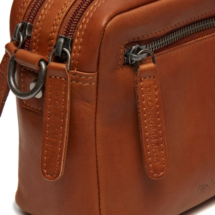 Schoudertassen|Crossbody>The Chesterfield Brand Samui Schoudertas cognac