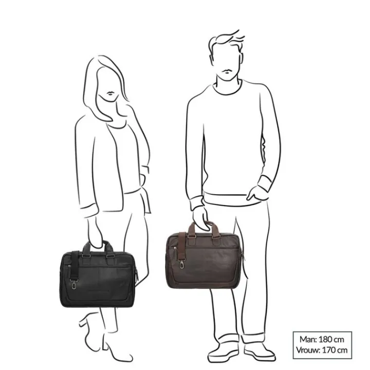 Aktetassen|Herentassen>The Chesterfield Brand Seth Business Bag black