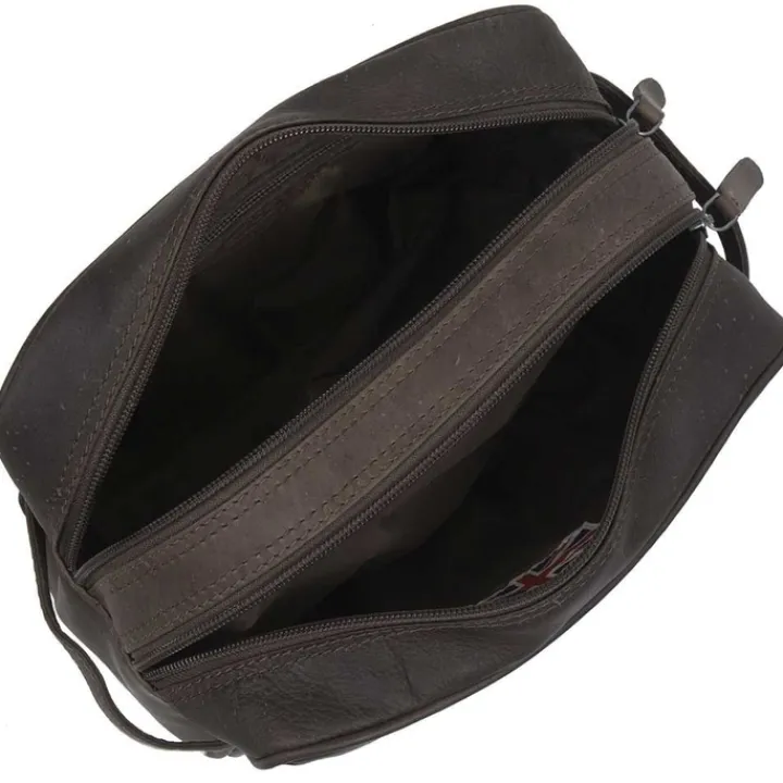 Toilettassen>The Chesterfield Brand Stefan Toiletbag brown