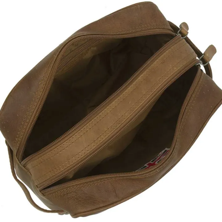 Toilettassen>The Chesterfield Brand Stefan Toiletbag cognac