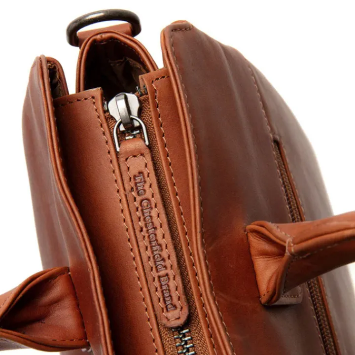 Schoudertassen|Crossbody>The Chesterfield Brand Valmonte Shoulderbag cognac