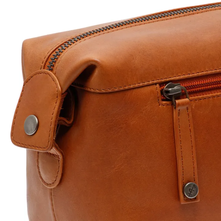 Toilettassen>The Chesterfield Brand Westport Toiletbag cognac