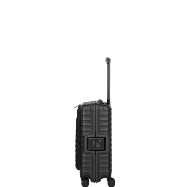 Transavia Trolleys|Handbagage Trolleys>Titan Overseas 4 Wheel Cabin Spinner Frontpocket nightshade black