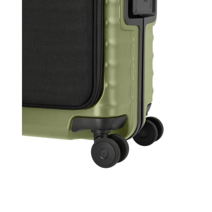 Transavia Trolleys|Handbagage Trolleys>Titan Overseas 4 Wheel Cabin Spinner Frontpocket forest green