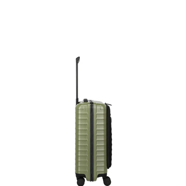 Transavia Trolleys|Handbagage Trolleys>Titan Overseas 4 Wheel Cabin Spinner Frontpocket forest green