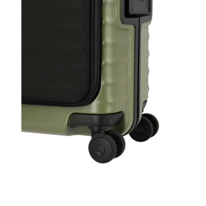 Transavia Trolleys|Handbagage Trolleys>Titan Overseas 4 Wheel Cabin Spinner Frontpocket forest green