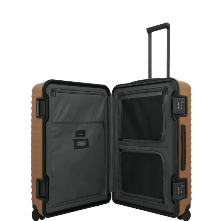Reistrolleys|Reiskoffers>Titan Overseas 4 Wheel Trolley L canyon bronze