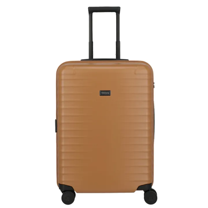 Reistrolleys|Reiskoffers>Titan Upgrade 4 Wheel Trolley M canyon bronze