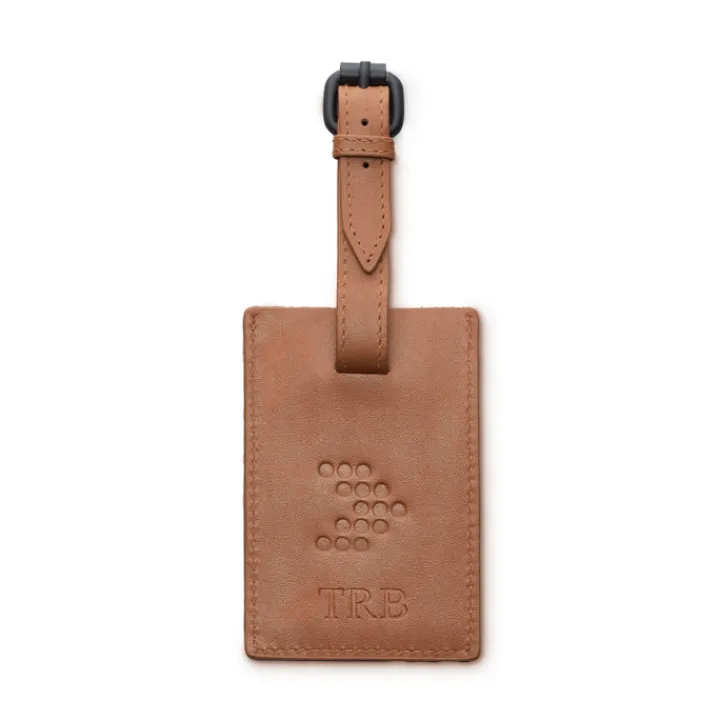 Adreslabels>Travelbags Luggage Tag cognac