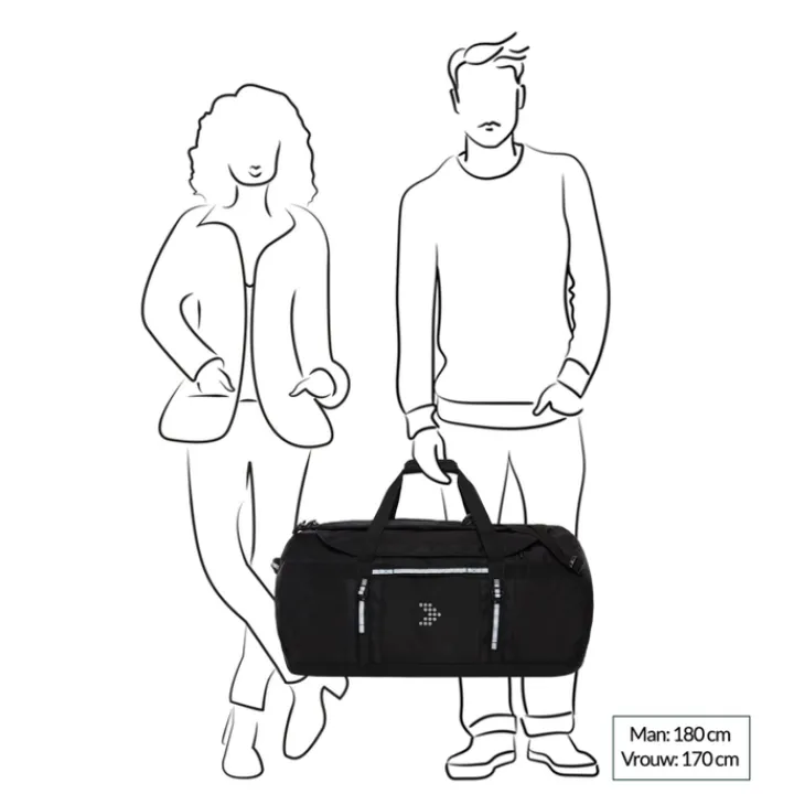 Grote Reistassen|Heren Reistassen>Travelbags The Base Duffle Backpack L black