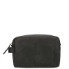 Toilettassen>Travelbags The Base Leather Toiletkit black