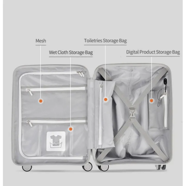 Transavia Trolleys|Ryanair Trolleys>Travelbags The Lina Trolley S white