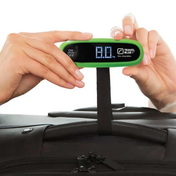 Kofferweegschalen>TravelBlue Portable Digital Scale green