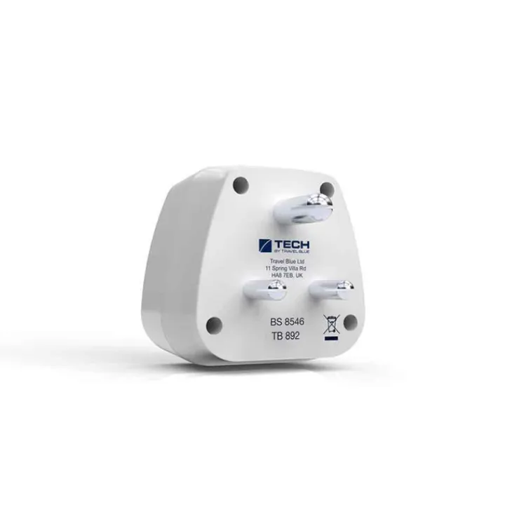 Wereldstekkers>TravelBlue Travel Adaptor Europe to India white