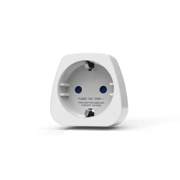 Wereldstekkers>TravelBlue Travel Adaptor Europe to India white