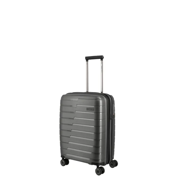Handbagage Trolleys|Reistrolleys>Travelite Air Base 4 Wheel Cabin Trolley Expandable anthracite metallic