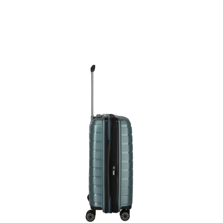 Handbagage Trolleys|Reistrolleys>Travelite Air Base 4 Wheel Cabin Trolley Expandable iceblue metallic