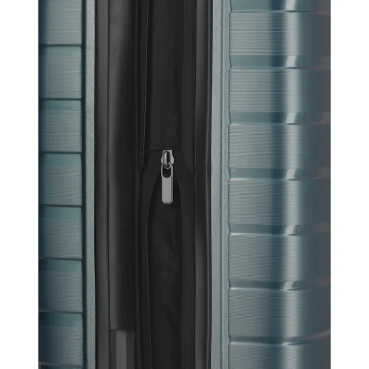 Handbagage Trolleys|Reistrolleys>Travelite Air Base 4 Wheel Cabin Trolley Expandable iceblue metallic