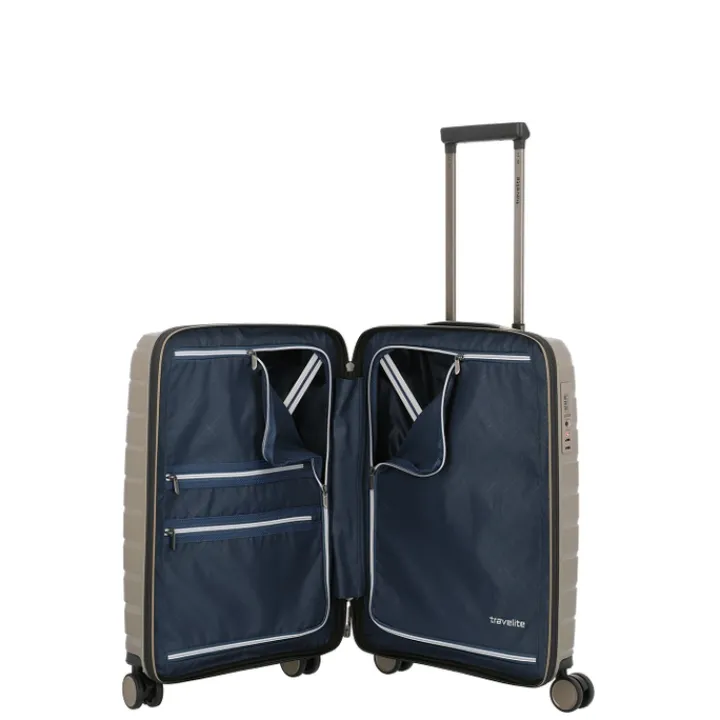 Transavia Trolleys|Ryanair Trolleys>Travelite Air Base 4 Wiel Trolley S champagne metallic
