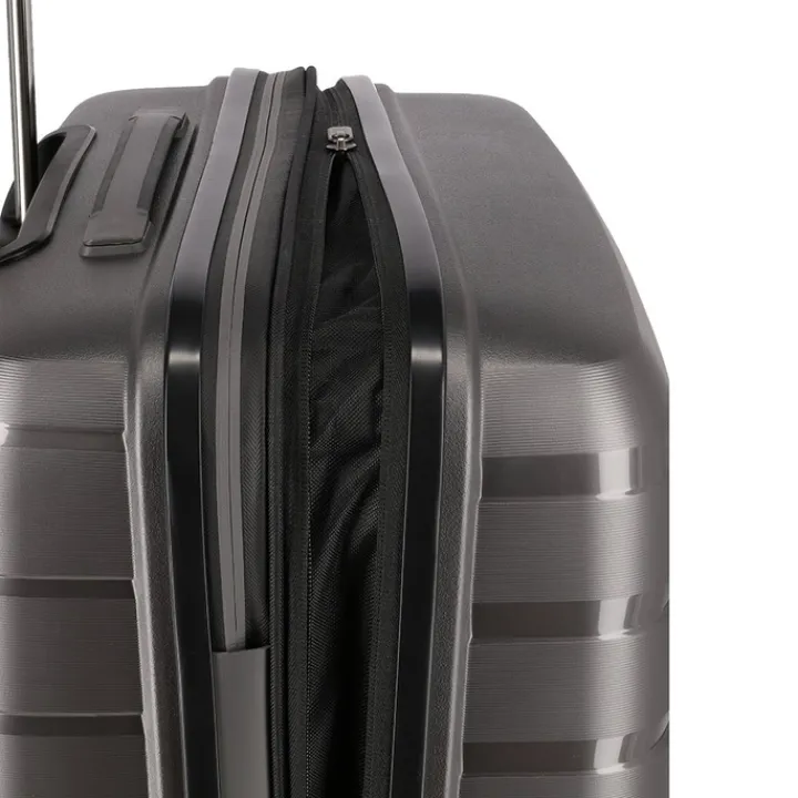 Reistrolleys|Reiskoffers>Travelite Air Base 4 Wiel Trolley M Expandable anthracite