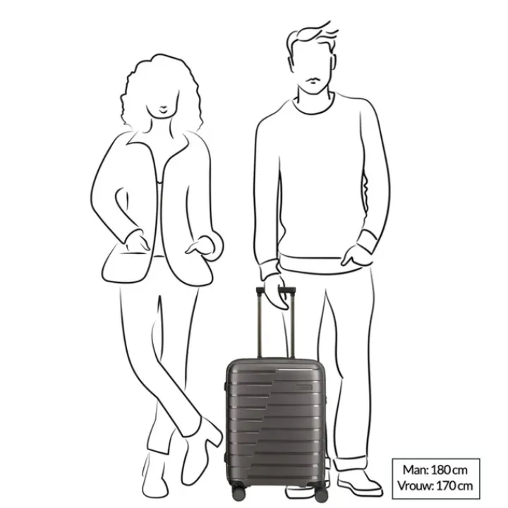 Transavia Trolleys|Ryanair Trolleys>Travelite Air Base 4 Wiel Trolley S lila