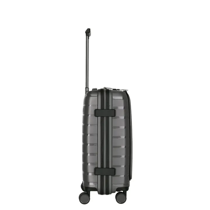 Transavia Trolleys|Handbagage Trolleys>Travelite Air Base 4 Wiel Trolley S Front-Pocket anthracite