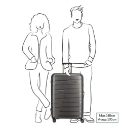 Reistrolleys|Reiskoffers>Travelite Air Base 4 Wiel Trolley L anthracite