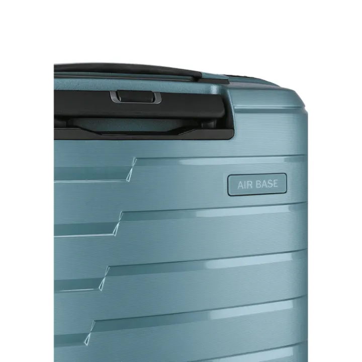 Transavia Trolleys|Handbagage Trolleys>Travelite Air Base 4 Wiel Trolley S Front-Pocket ice blue