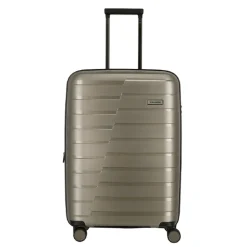 Reistrolleys|Reiskoffers>Travelite Air Base 4 Wiel Trolley M Expandable champagne metallic