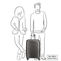 Reistrolleys|Reiskoffers>Travelite Air Base 4 Wiel Trolley M Expandable champagne metallic