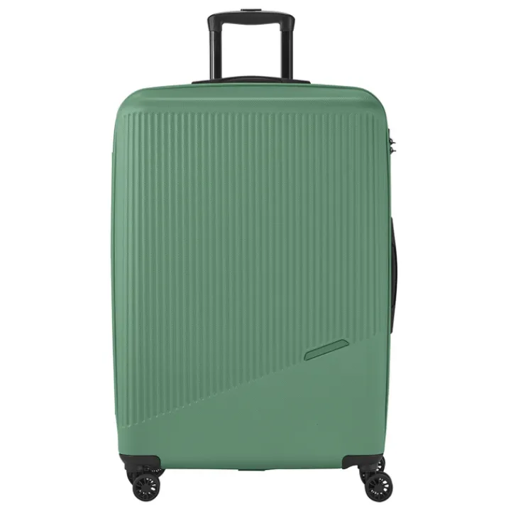 Reistrolleys|Reiskoffers>Travelite Bali 4 Wiel Trolley L green