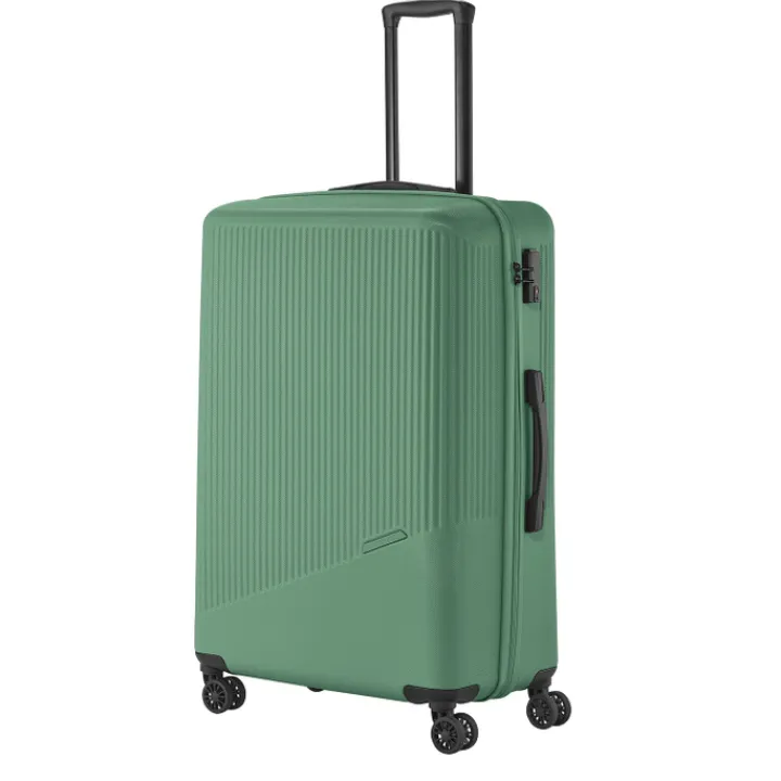 Reistrolleys|Reiskoffers>Travelite Bali 4 Wiel Trolley L green