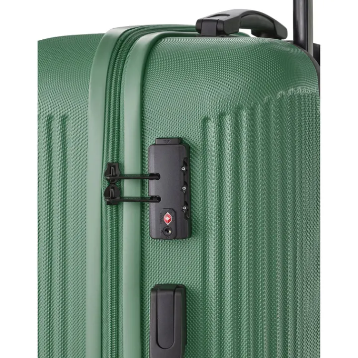 Reistrolleys|Reiskoffers>Travelite Bali 4 Wiel Trolley L green