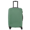 Reistrolleys|Reiskoffers>Travelite Bali 4 Wiel Trolley M green