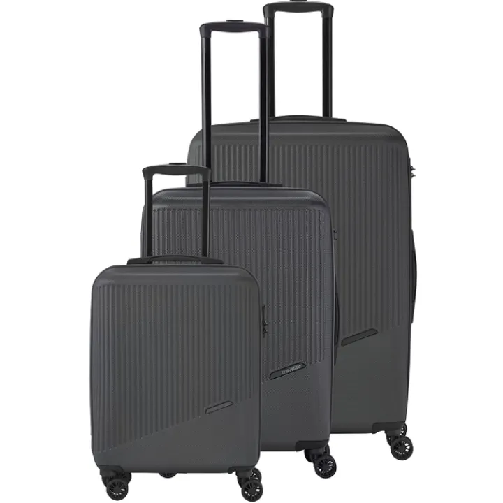 Reistrolleys|Reiskoffers>Travelite Bali 4 Wiel Trolley L anthracite