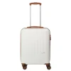 Transavia Trolleys|Ryanair Trolleys>Travelite Bali 4 Wiel Trolley S white/cognac