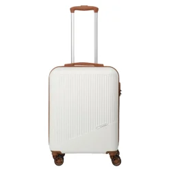 Transavia Trolleys|Ryanair Trolleys>Travelite Bali 4 Wiel Trolley S white/cognac