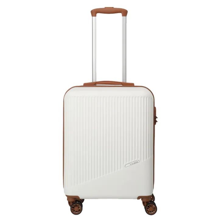 Transavia Trolleys|Ryanair Trolleys>Travelite Bali 4 Wiel Trolley S white/cognac