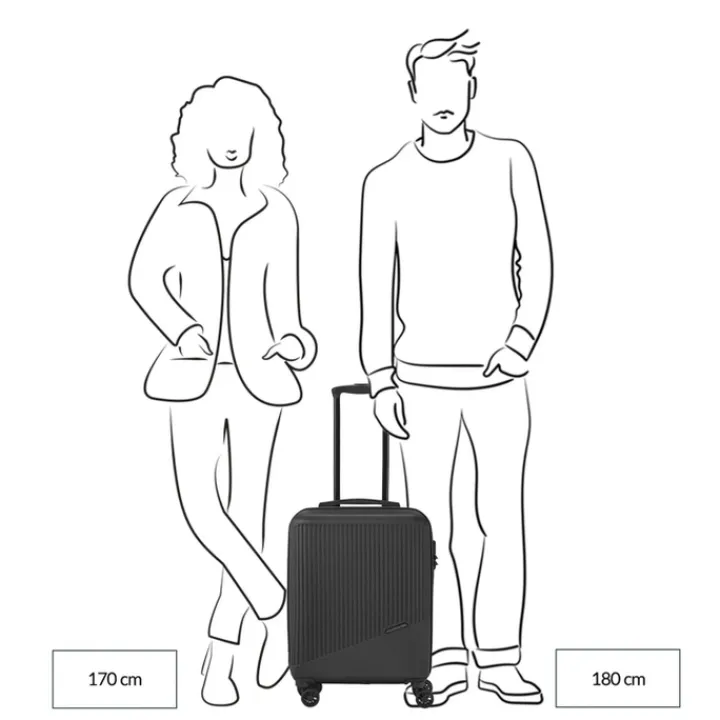 Transavia Trolleys|Ryanair Trolleys>Travelite Bali 4 Wiel Trolley S white/cognac