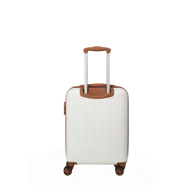 Transavia Trolleys|Ryanair Trolleys>Travelite Bali 4 Wiel Trolley S white/cognac