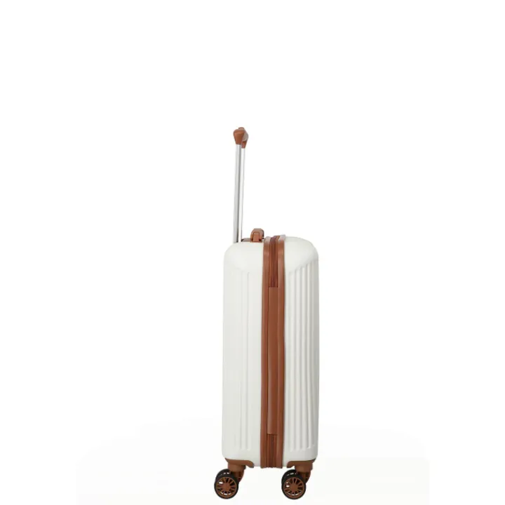 Transavia Trolleys|Ryanair Trolleys>Travelite Bali 4 Wiel Trolley S white/cognac