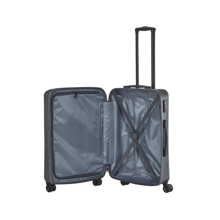 Reistrolleys|Reiskoffers>Travelite Bali 4 Wiel Trolley M anthracite