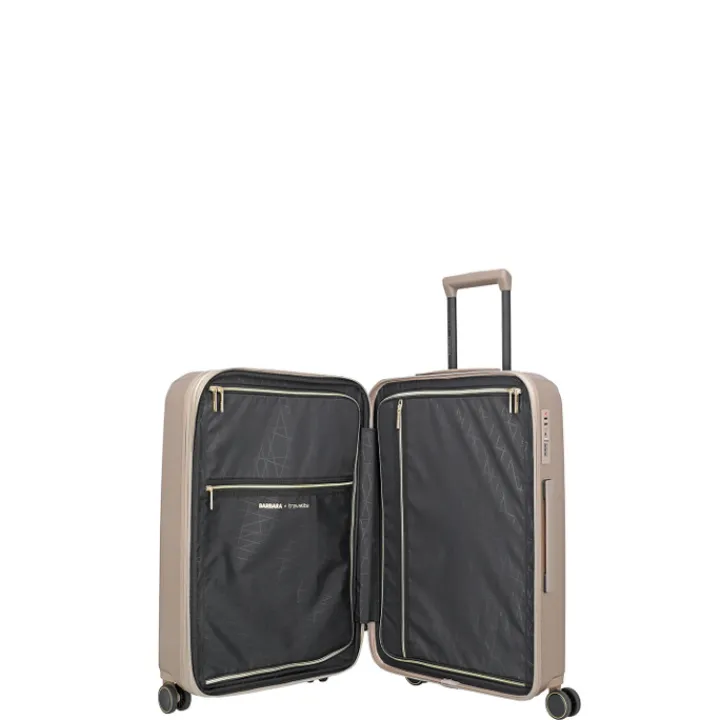 Reistrolleys|Reiskoffers>Travelite Barbara Novelty 4 Wheel Trolley M satin nude